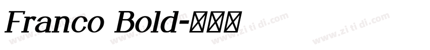Franco Bold字体转换 Franco Bold字体转换